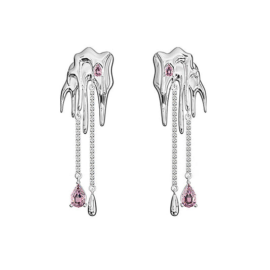 Fashion Personality Earrings Long Tassel  New Drop Wax