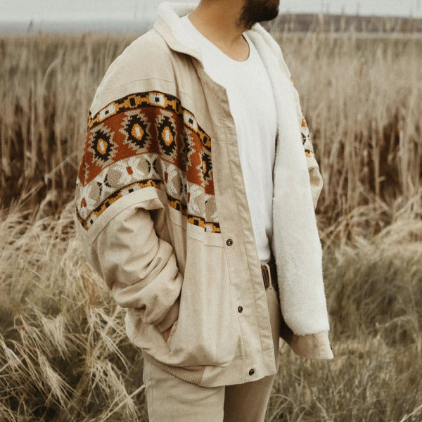 European Winter Thermal Print Pilot Jacket
