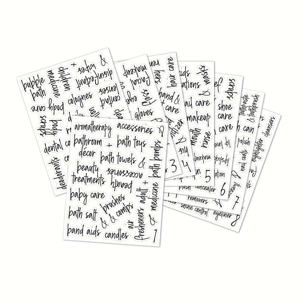 Waterproof Washable Beauty Care Bathroom Sticker