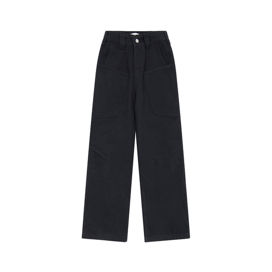 Loose Leisure Workwear Washed Jeans Male