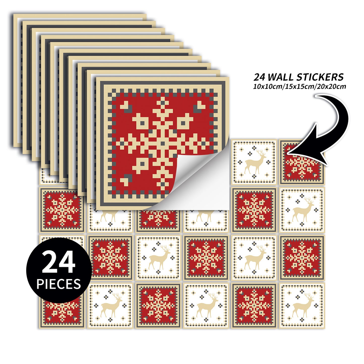 Creative Pattern Self-adhesive Wall Wallpaper Simulation Relief