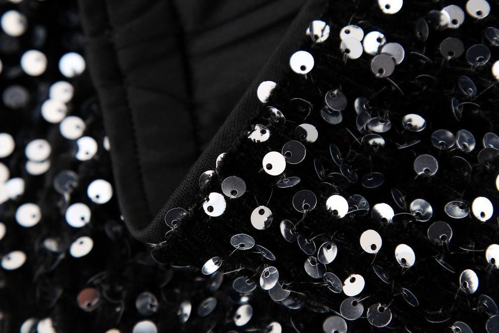 Street Style Sequin Slim Fit Slimming Versatile Shorts