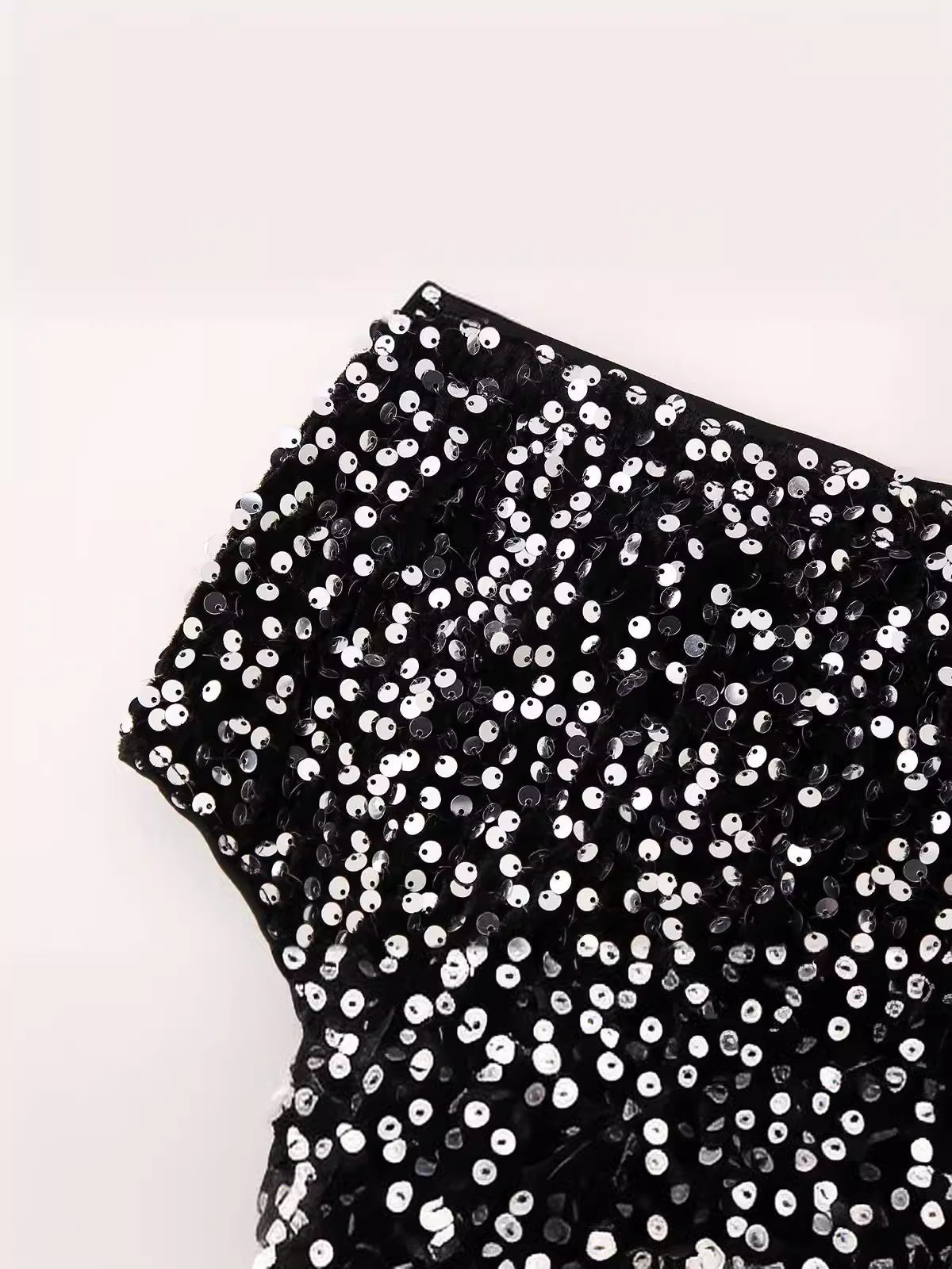 Street Style Sequin Slim Fit Slimming Versatile Shorts