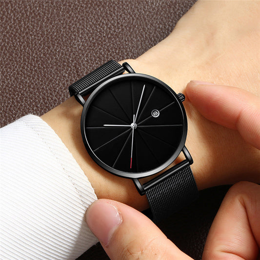 Reloj de calendario Simple reloj de cuarzo impermeable creativo Masculino