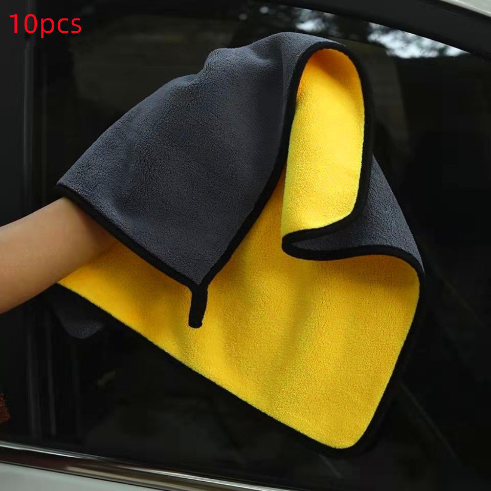 Toalla de limpieza de dos lados para coche de doble uso
