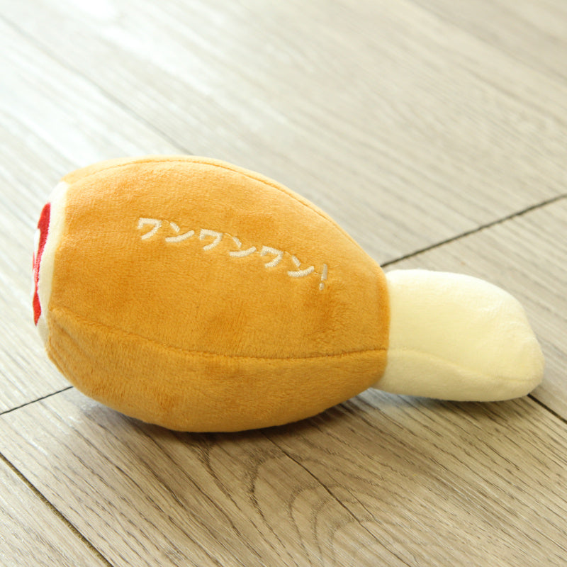 Dog French Afternoon Tea Sound Plush Molar Toy