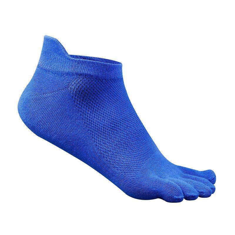 Men's Cotton Summer Short Tube Thin Socks Toe Socks Mesh Breathable