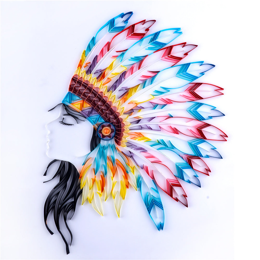Pintura de papel acolchado artesanías creativas hechas a mano