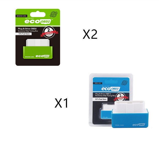 Enchufe y juego ECOOBD2 gasolina coche ahorro de combustible ECO OBD2 conductor