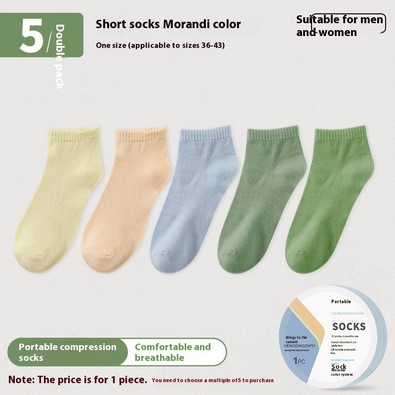 Disposable Socks Mid-calf Compression Socks Deodorant And Sweat-absorbing Summer Portable Disposable