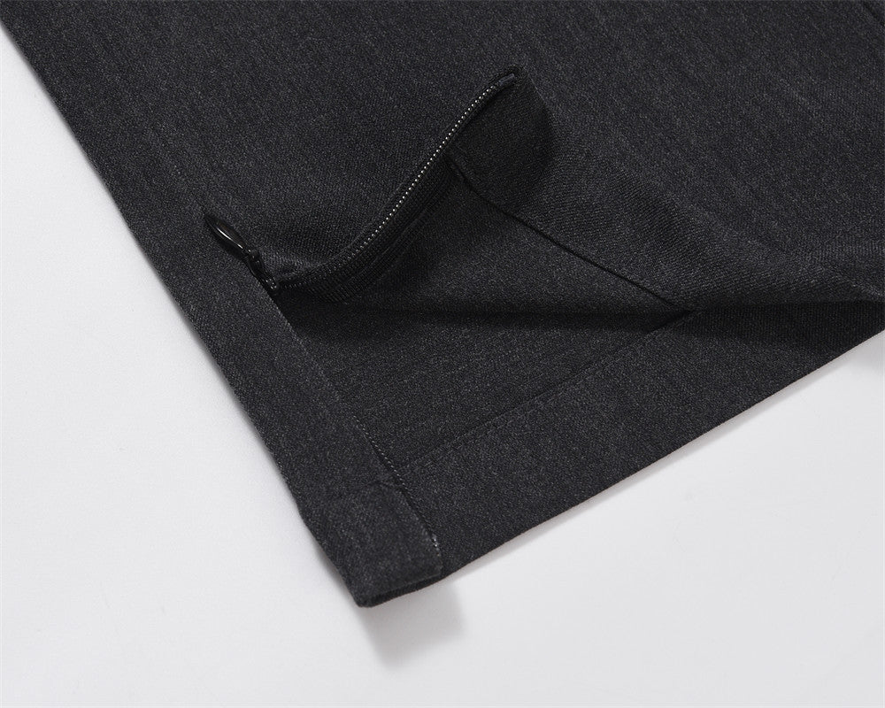 Men's Fashionable Simple Loose Solid Color Simple Wide-leg Pants Trousers