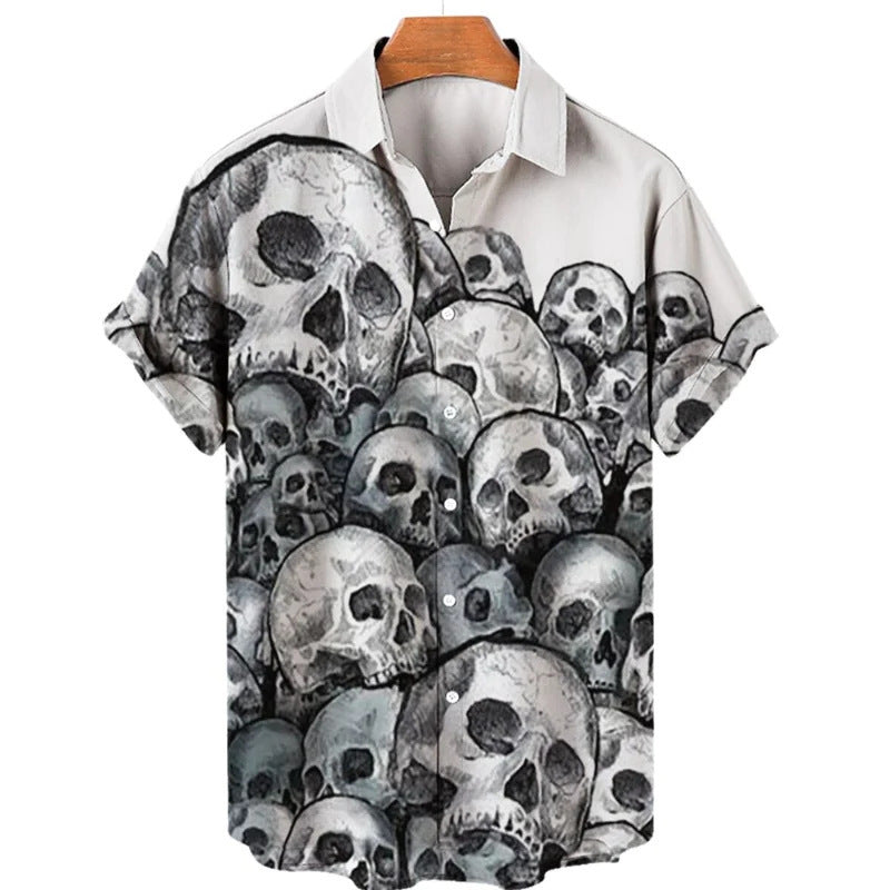 Printed Shirt Men's Short-sleeved Summer Seaside Vacation