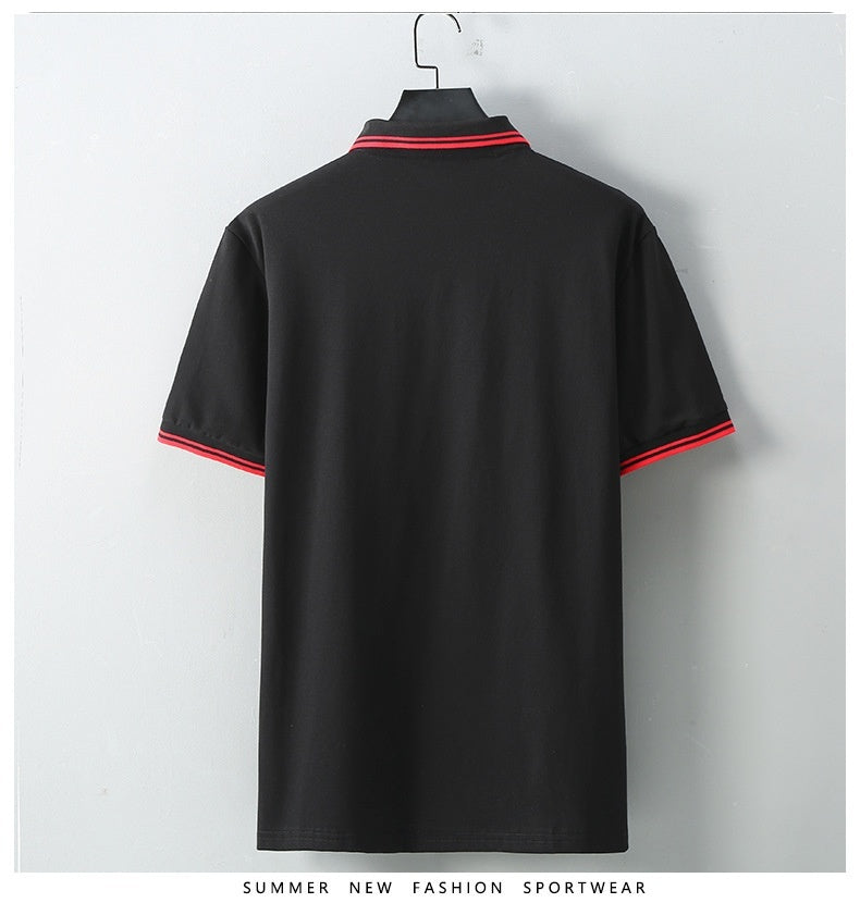 Loose Casual Short-sleeved T-shirt Plus-sized Plus-sized Base Shirt Fat Man
