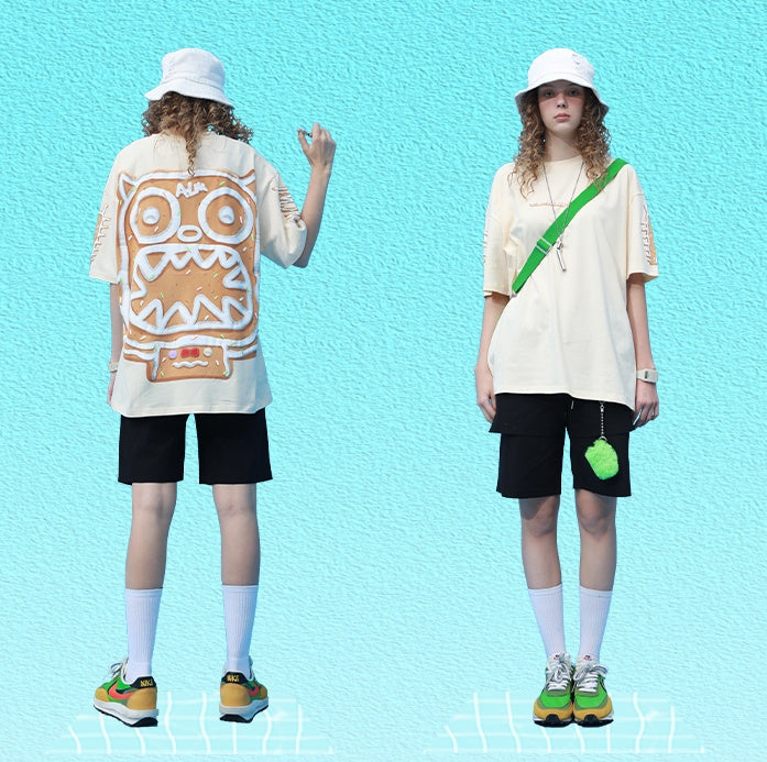 Gingerbread Man Short Sleeve Couple Suit