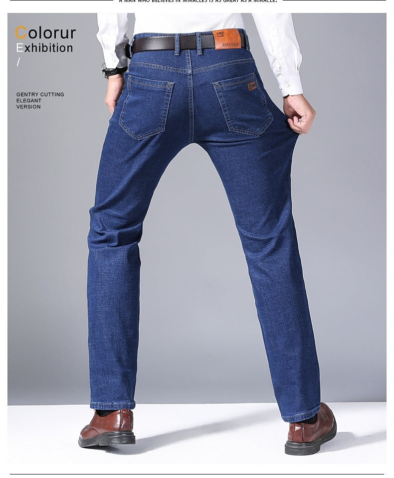 Spring Jeans Men's Elastic Straight