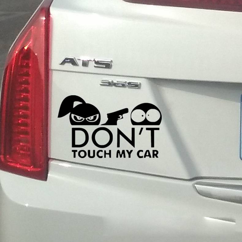 Don't Touch My Car Automobile Sticker DT02