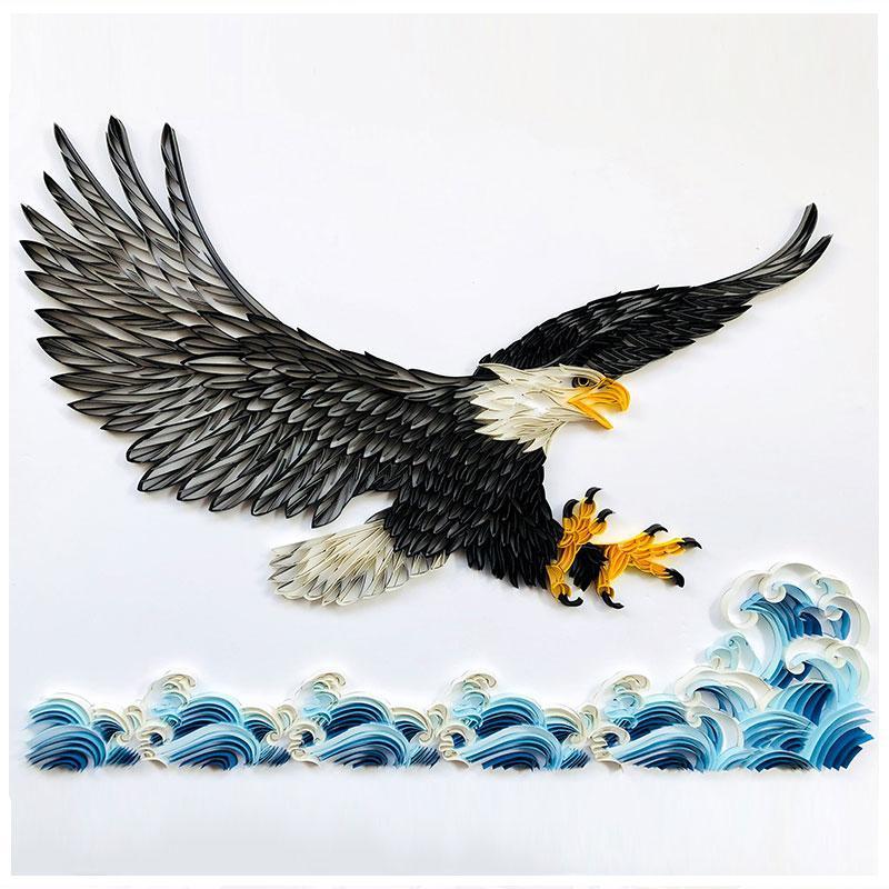 Pintura de papel acolchado artesanías creativas hechas a mano