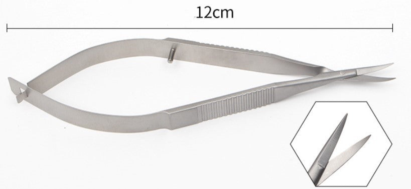 Corneal Scissors Ophthalmic Microinstruments With Flat Handle For Dismantling Stitches