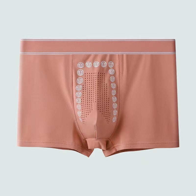 Men's Underwear Pure Cotton Graphene Antibacterial Particles Breathable Absorbent Loose Boxers