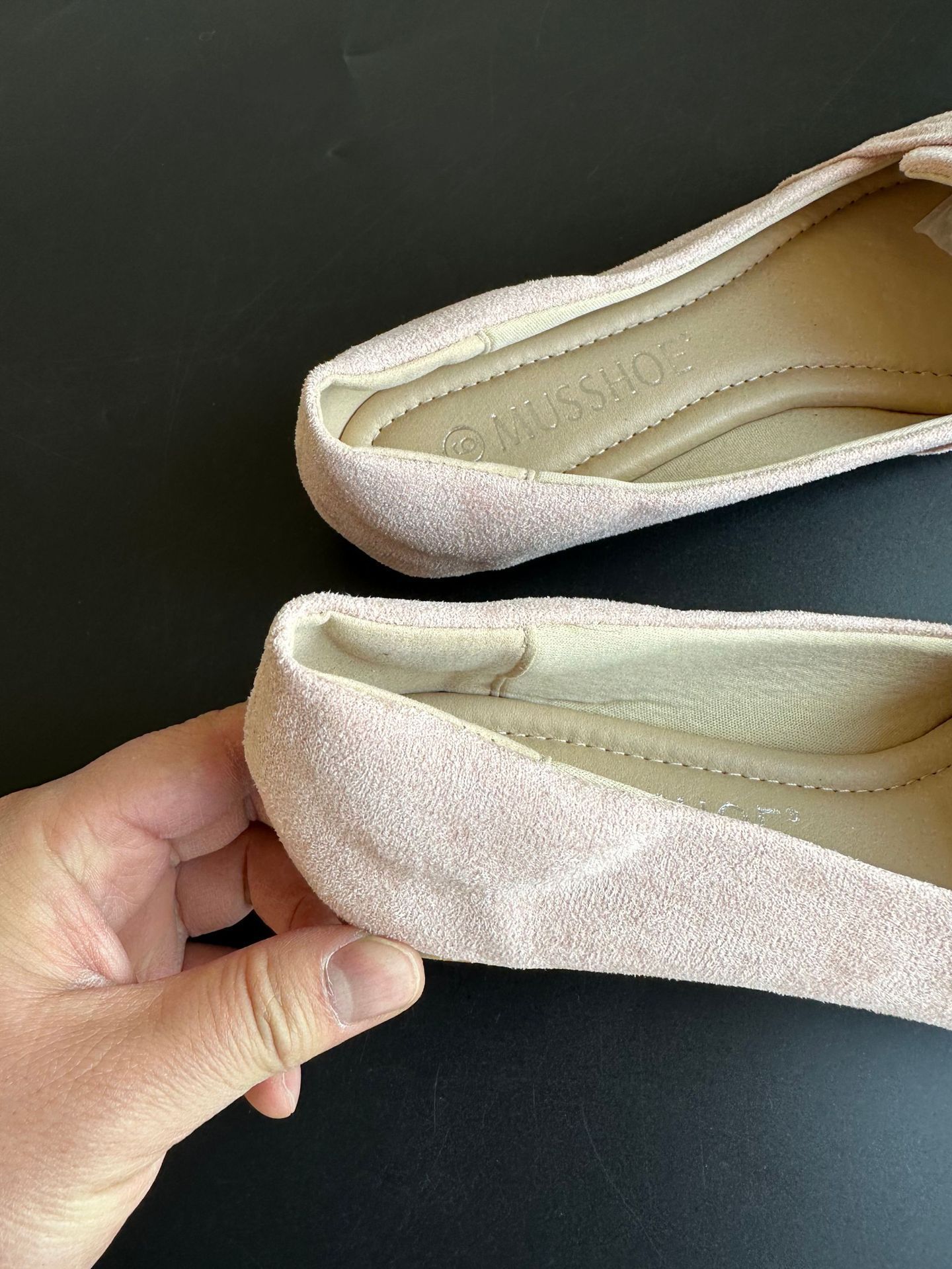 Solid Color Soft Velvet Bow Women's Casual Shoes