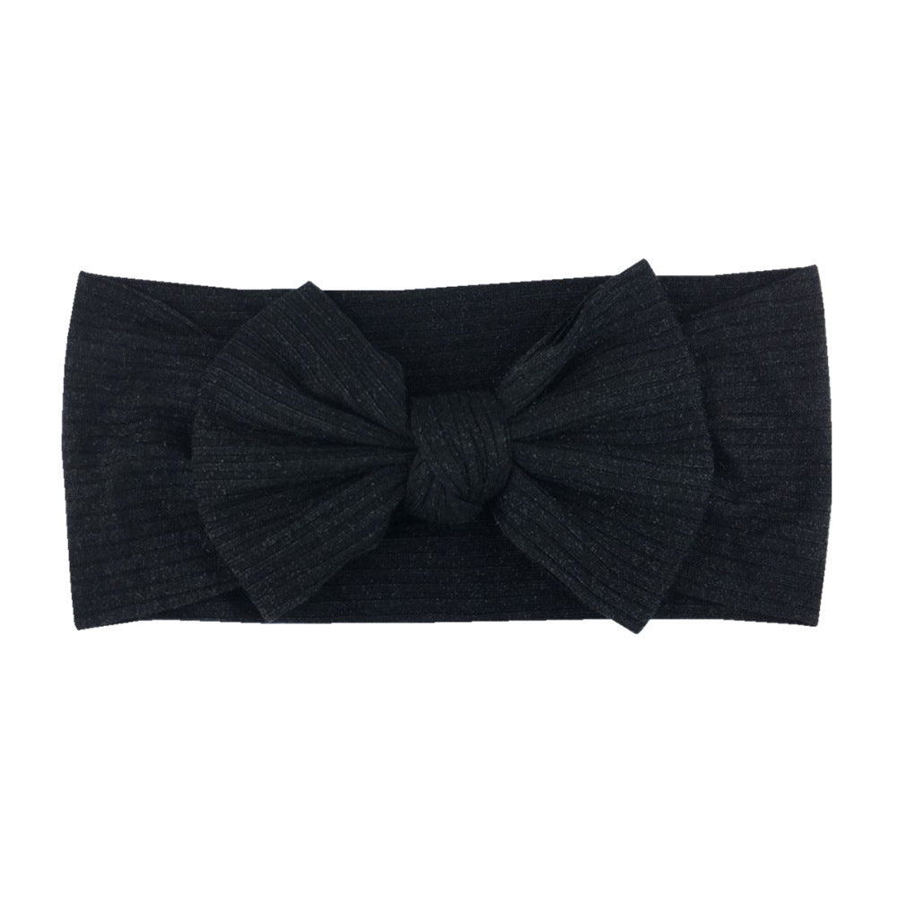 16-color Elastic Thread Single Layer Children Wide-edge Bow Baby Hair Band