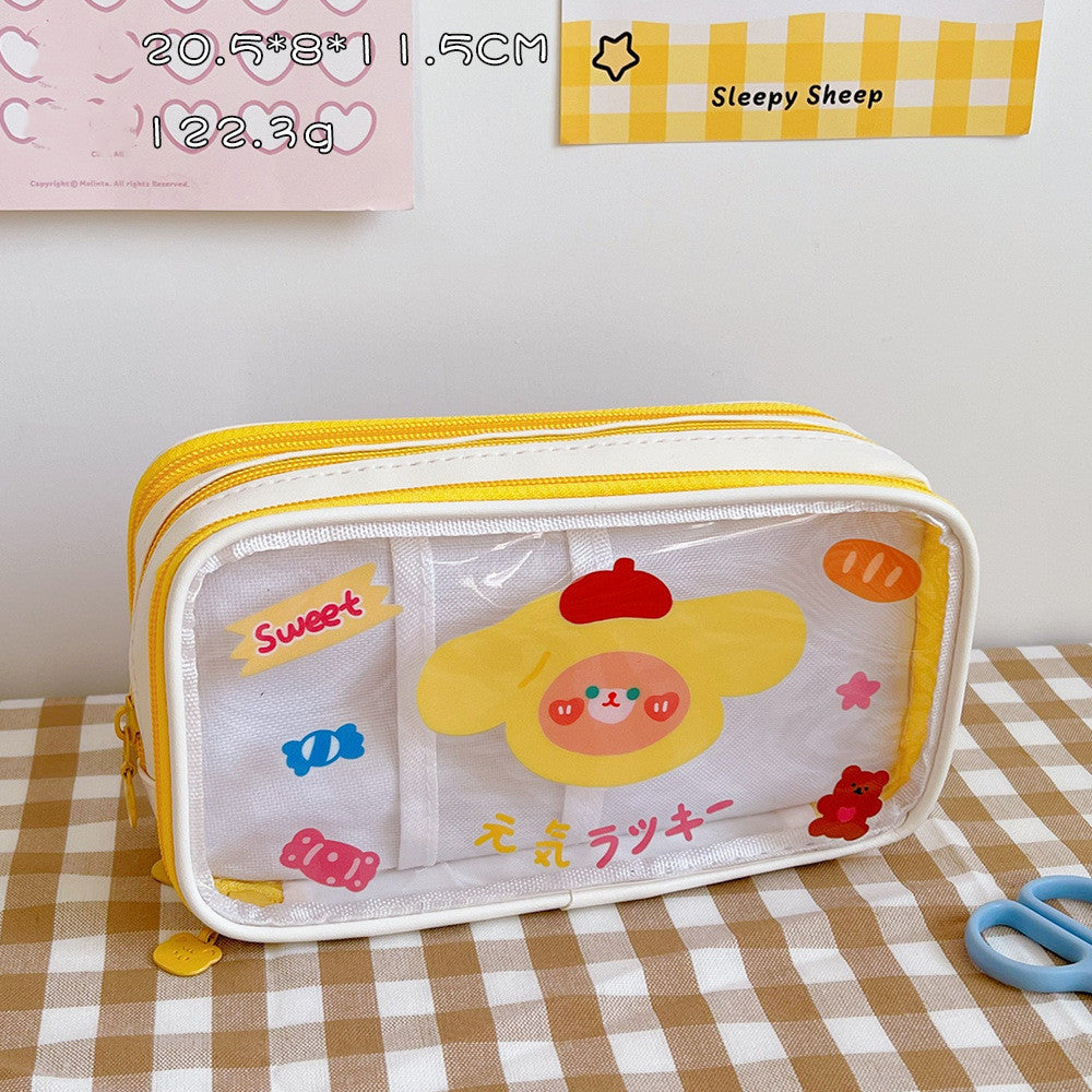 Multifunctional Large Capacity Double Layer Pencil Case