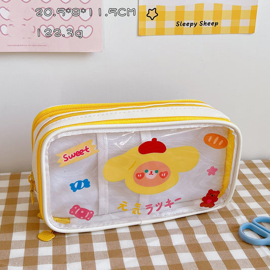 Multifunctional Large Capacity Double Layer Pencil Case