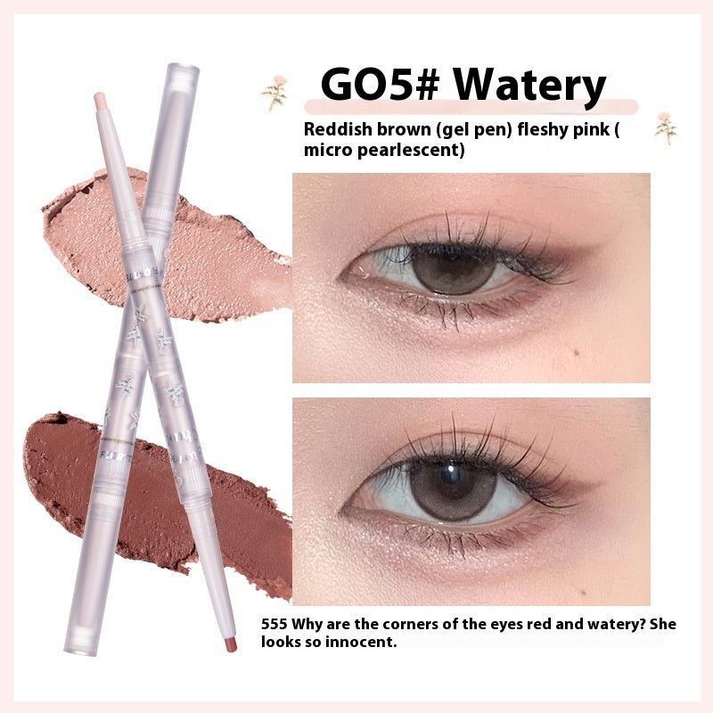 Ultra-fine Three-dimensional Brightening Double-headed Eye Shadow Pen Eye Shadow