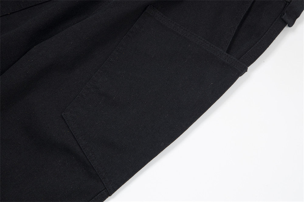 Loose Leisure Workwear Washed Jeans Male
