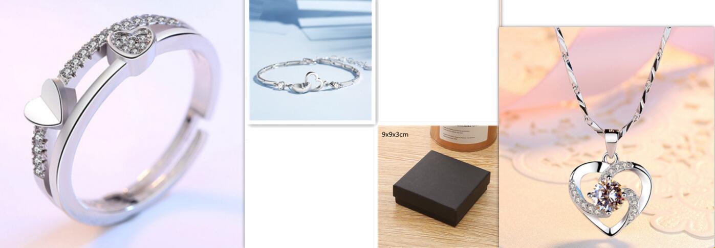 Pulseras de plata de ley 925 para mujer
