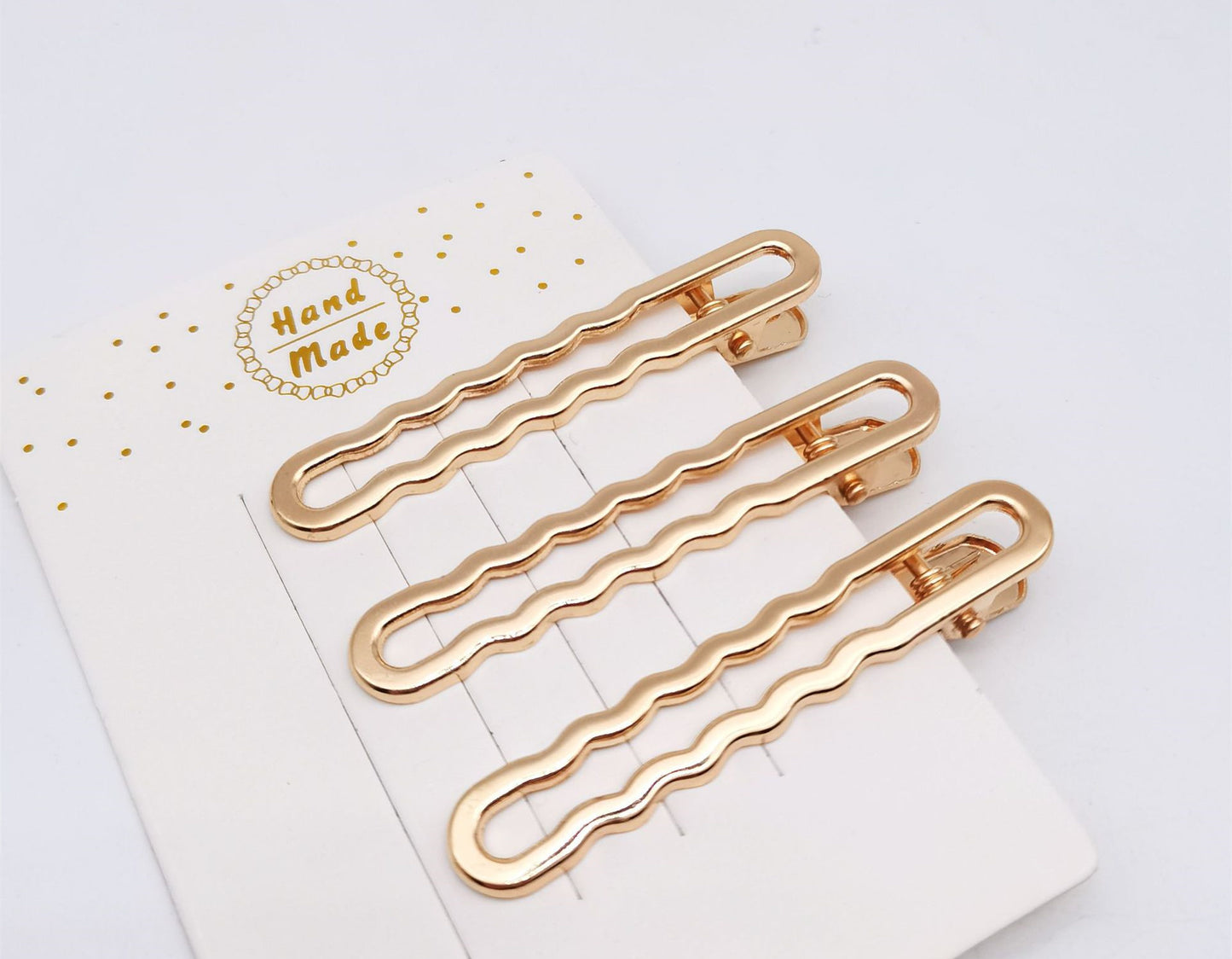 Hair Card Alloy Hollow Duckbill Square Clip