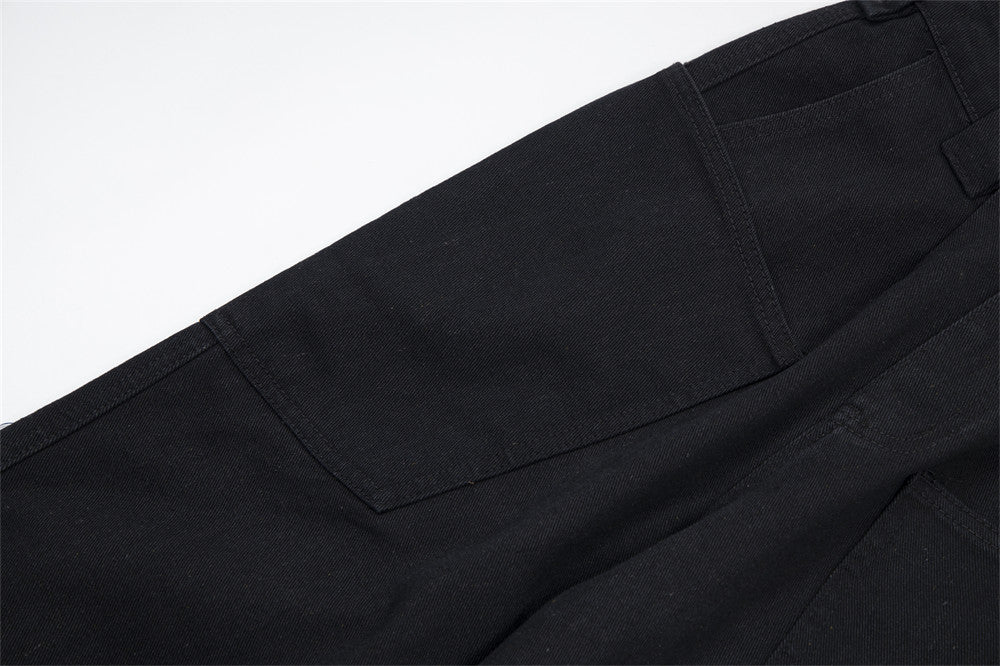 Loose Leisure Workwear Washed Jeans Male