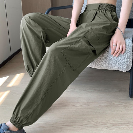 High Waist Drooping Sports Women's Pants
