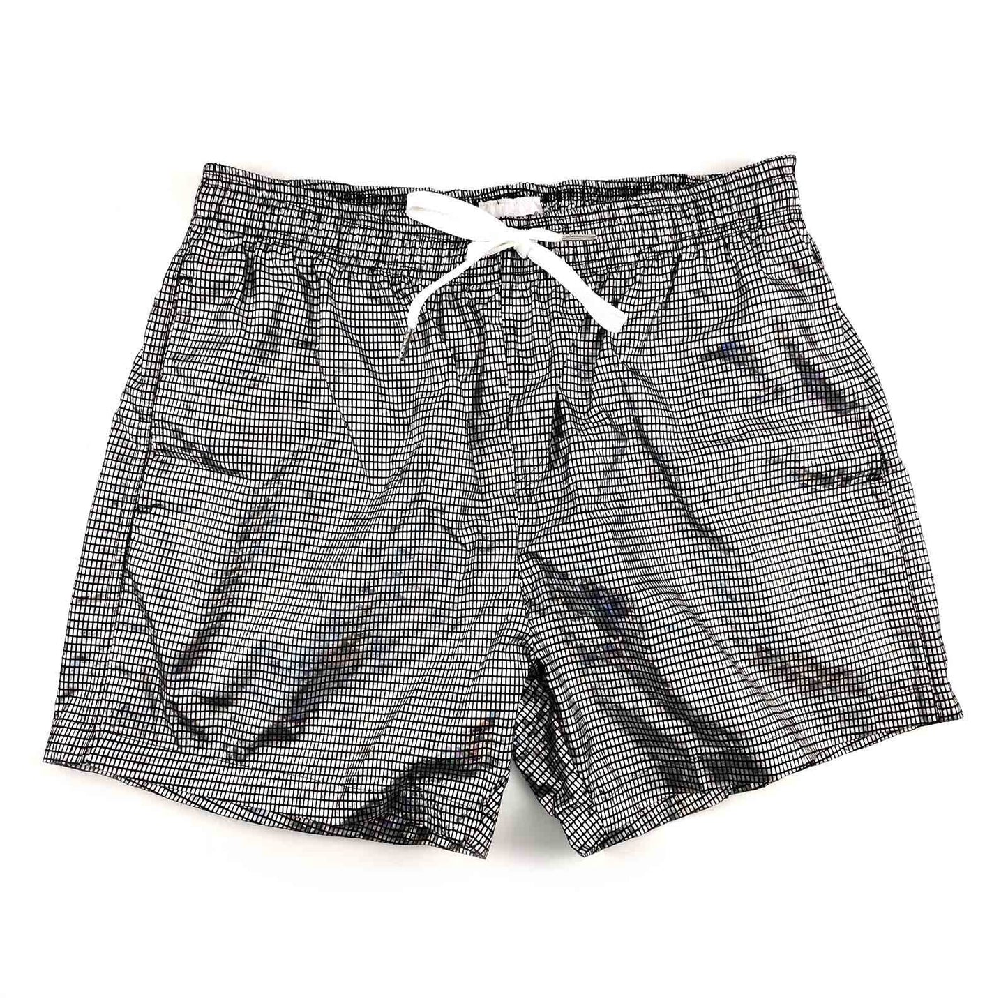 Men's Shiny Printed Loose Beach Drawstring Leisure Shorts