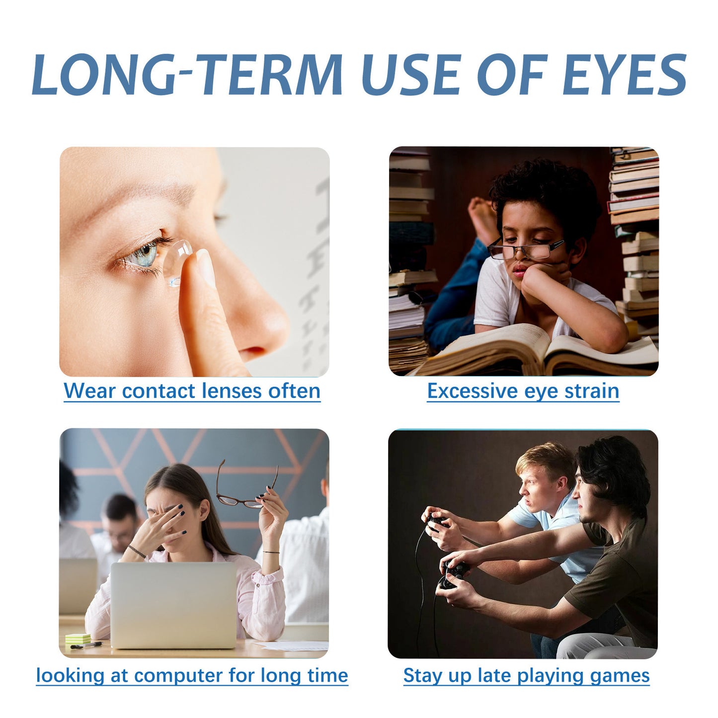Repair Eye Fatigue Blurred Vision Moisturizing Eye Care Solution