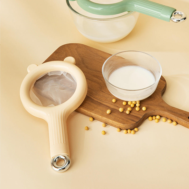 Household Minimalist Wind Soy Milk Filter Sieve Juice Strainer Filtering Spoon