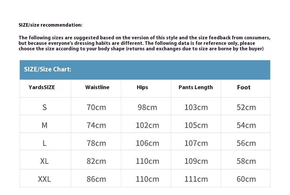 Casual Wide Tube Straight-leg Pants Men's