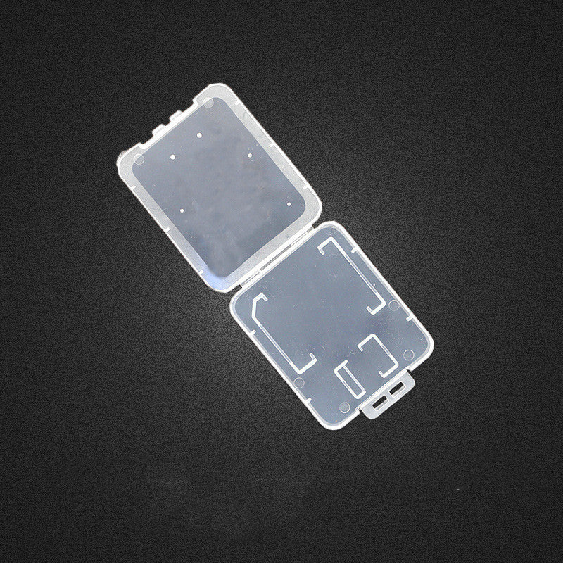 Storage Card Box Storage Box Double Card Plastic Transparent English Packaging