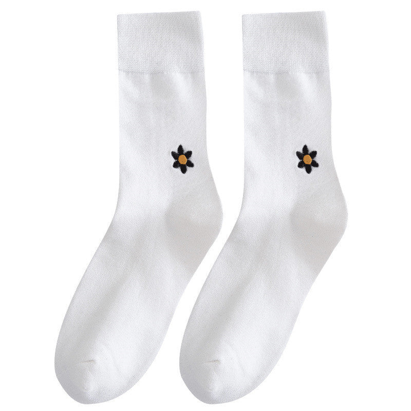 Stars And Moon Pure Color High-top Stockings Jk Socks Tide Socks