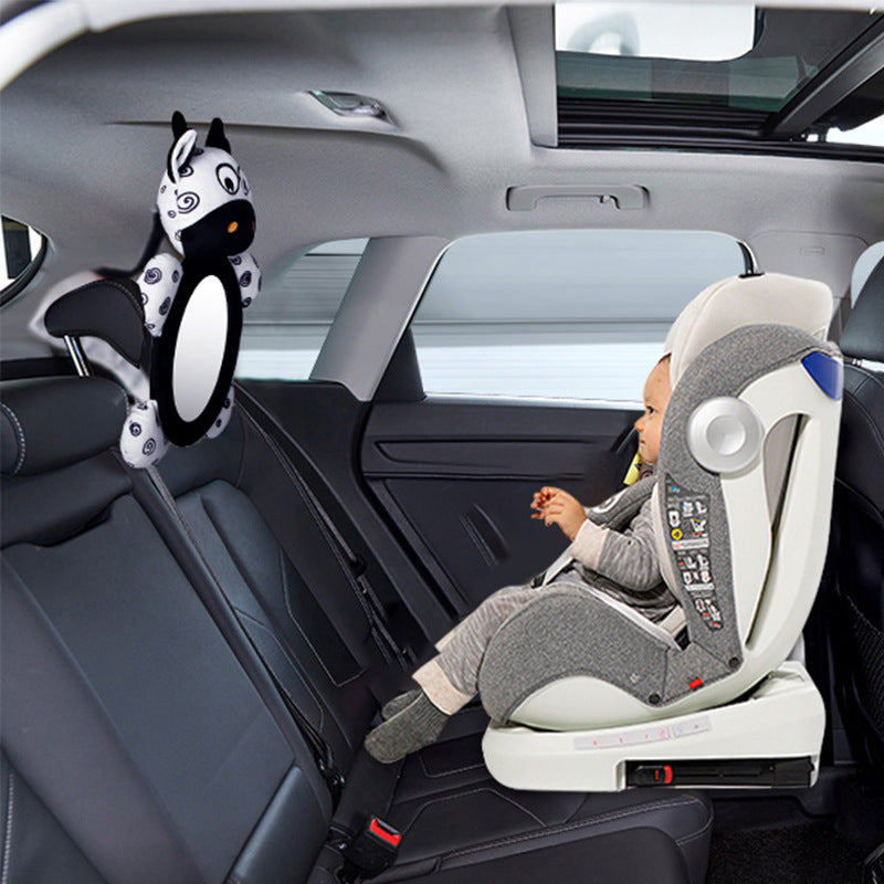 Children Observe Car Rearview Mirror Toy