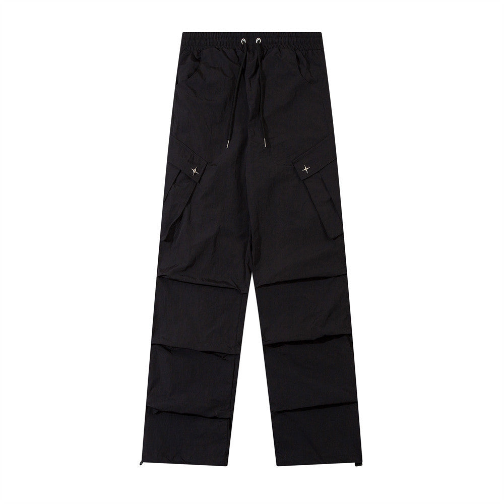 Men's Fashion Mechanical Style Pleated Workwear Casual Pants