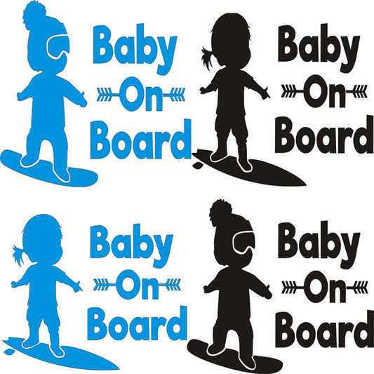 Simple Creativity Plastic Automobile Sticker