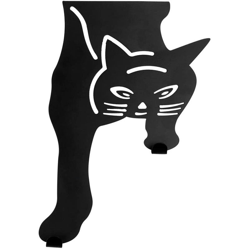 Creative Wall Nail Free Tiger Black Door Coat Hook