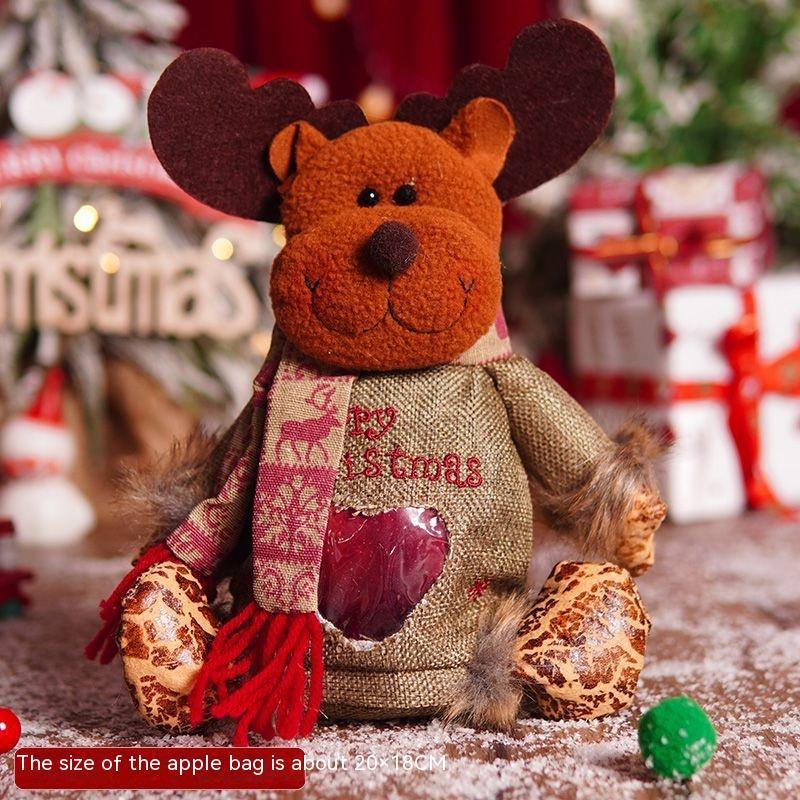 Christmas Eve Apple Gift Box Desktop Doll Ornaments