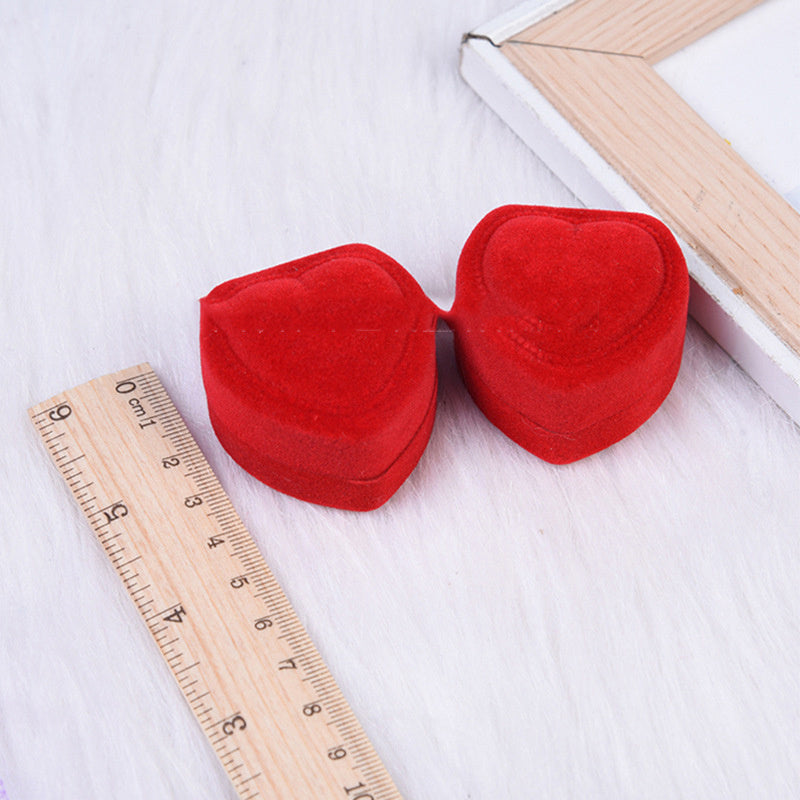 Taobao Hot Sale Love Jewelry Box Small Peach Heart Box