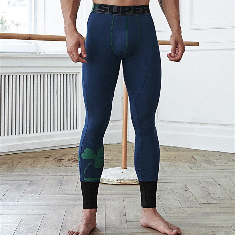 Men's Fashion Slim Fit Printed Thermal Pants