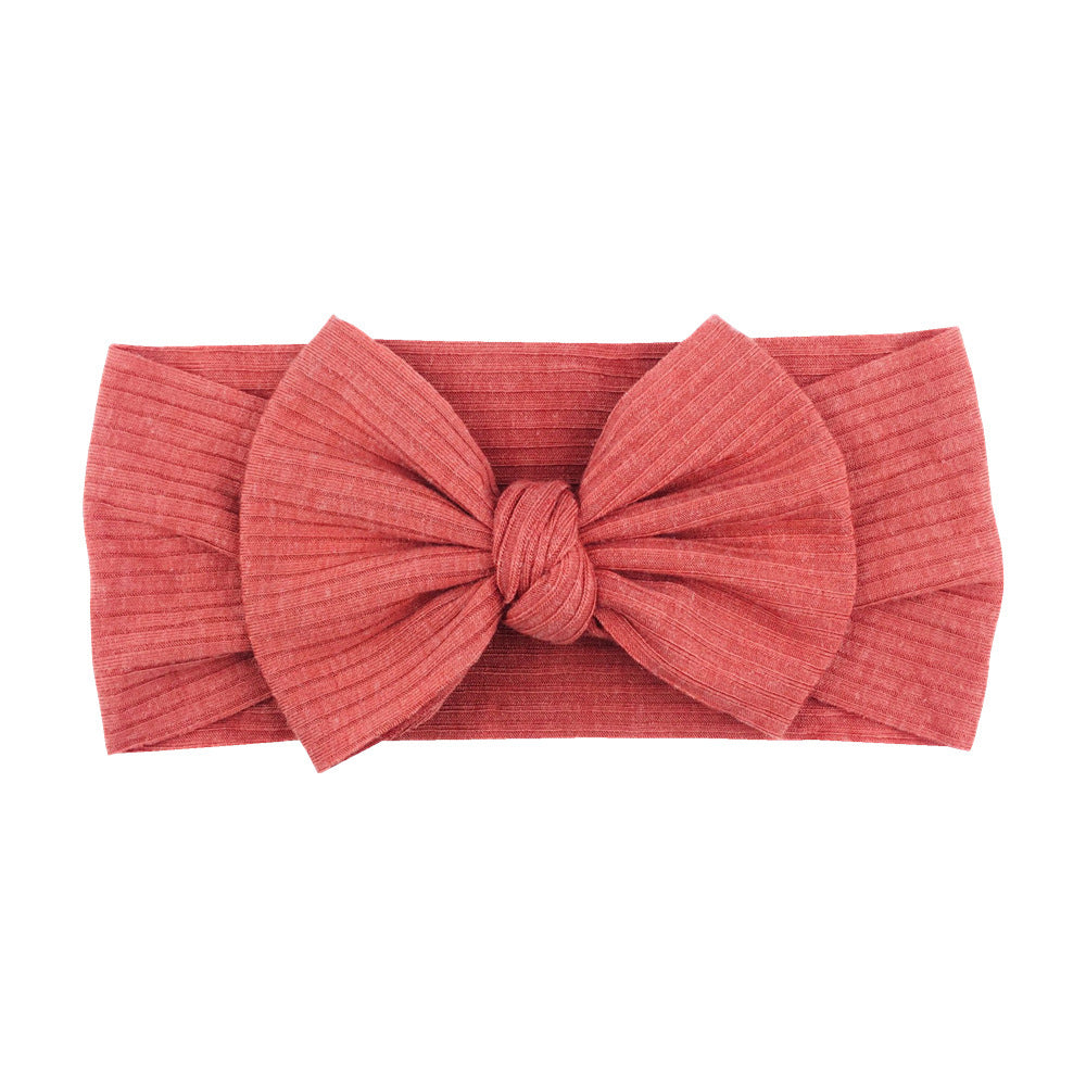 16-color Elastic Thread Single Layer Children Wide-edge Bow Baby Hair Band
