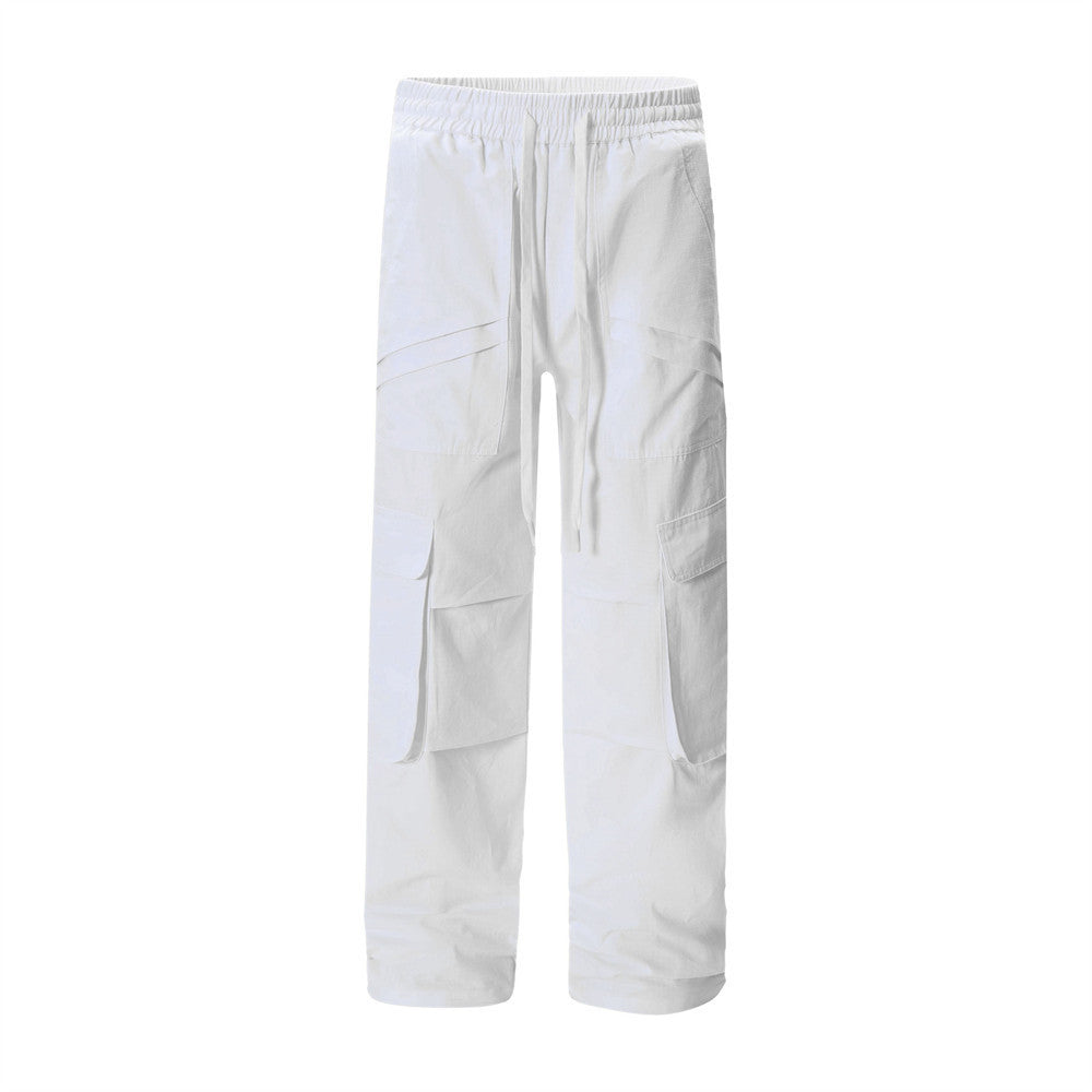 Stylish Multi-pocket Workwear Trousers For Men