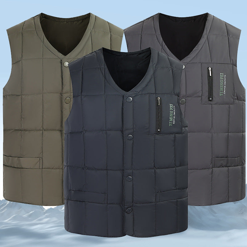 Men's Down Vest Thermal Liner Waistcoat