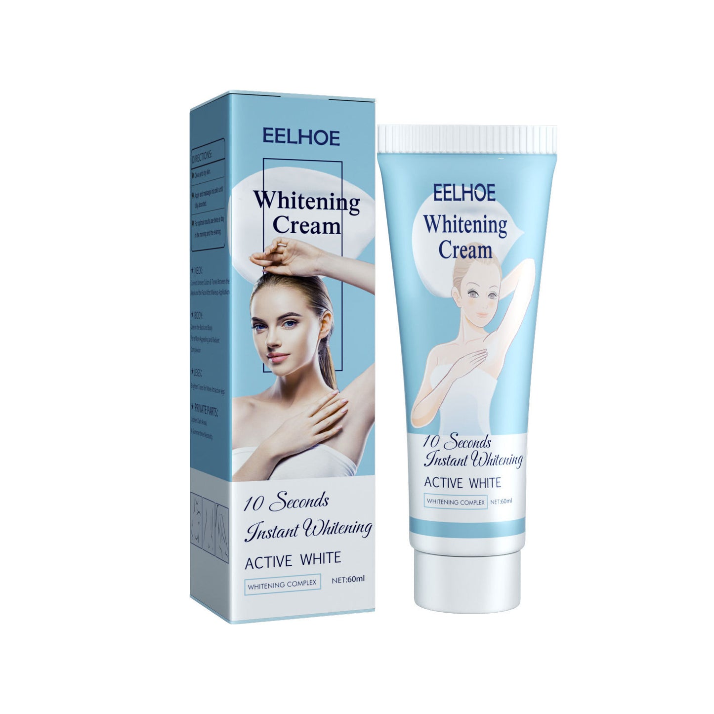 Bellezon las axilas crema para la piel